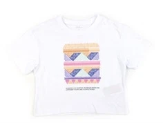 Name It bright white/silt green loose short t-shirt